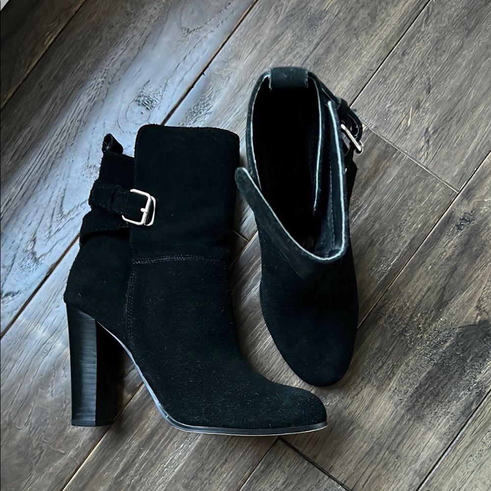 Dolce Vita - Black Suede Ankle Boots - 8.5
